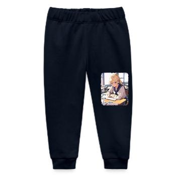 Just A Girl Who Loves Anime Kawaii Cute - Baby Organic Sweatpants by Stanley/Stella - navy - Front