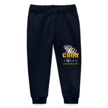 Chef I Cook I Cause I Get Sad If I Don't - Baby Organic Sweatpants by Stanley/Stella - navy - Front