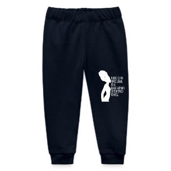 No Force Equal To A Black Woman - Baby Organic Sweatpants by Stanley/Stella - navy - Front