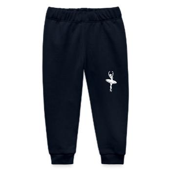 Modern ballet in ballerina silhouette - Baby Organic Sweatpants by Stanley/Stella - navy - Front