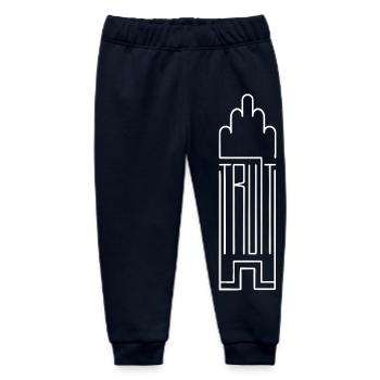 Trust in tower - Baby Organic Sweatpants by Stanley/Stella - navy - Front