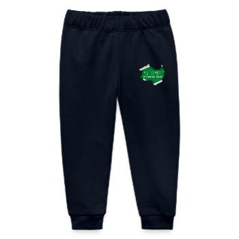 En vert et contre tous ! - Pantalon de jogging bébé bio Stanley/Stella - marine - Devant