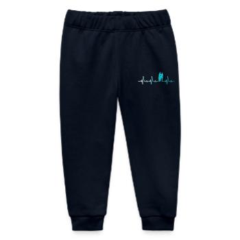 Retro Surf Herzschlag Surfen Surfer - Baby Organic Jogginghose Baby Tumbler von Stanley/Stella - Navy - Vorne
