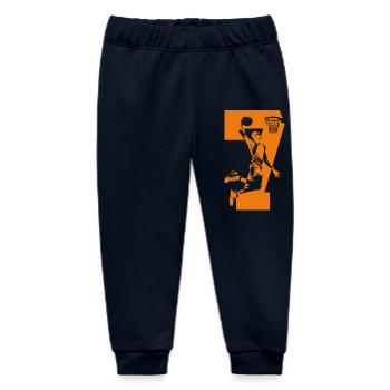 NUMMER 7 BASKETBALL 7. GEBURTSTAG - Baby Organic Jogginghose Baby Tumbler von Stanley/Stella - Navy - Vorne