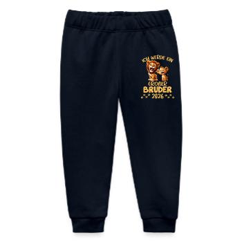 Ich Werde Ein Großer Bruder 2026 Löwen Mama Baby - Baby Organic Jogginghose Baby Tumbler von Stanley/Stella - Navy - Vorne