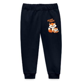 Annonce grand frère Mignonne Fier Renard Renards - Pantalon de jogging bébé bio Stanley/Stella - marine - Devant