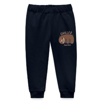 Sloth Chiller Sloth Humor Wall Art - Baby Organic Sweatpants by Stanley/Stella - navy - Front