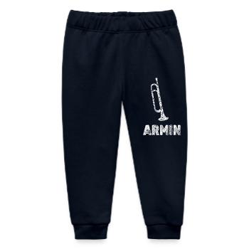 Geschenk für Armin - Baby Organic Jogginghose Baby Tumbler von Stanley/Stella - Navy - Vorne