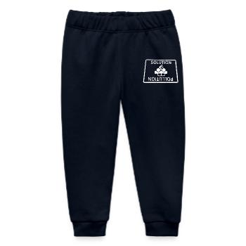à la pollution, solution - Pantalon de jogging bébé bio Stanley/Stella - marine - Devant