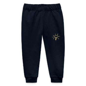 Light bulb - Baby Organic Sweatpants by Stanley/Stella - navy - Front