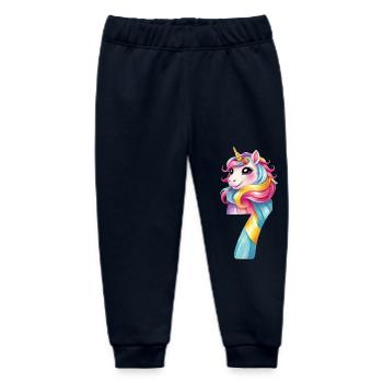 7E ANNIVERSAIRE LICORNE - Pantalon de jogging bébé bio Stanley/Stella - marine - Devant