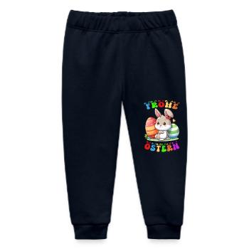 Happy Easter - Baby Organic Sweatpants by Stanley/Stella - navy - Front