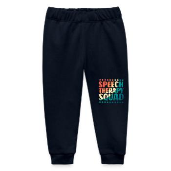 Speech Therapy Speech Therapist - Baby Organic Sweatpants by Stanley/Stella - navy - Front