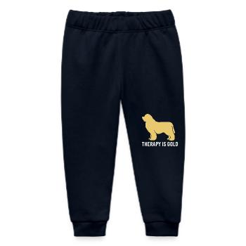 Therapy dog - Baby Organic Sweatpants by Stanley/Stella - navy - Front