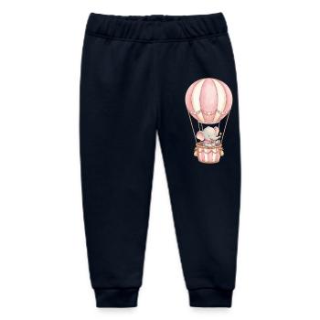 Elefantenbaby in Heissluftballon rosa - Baby Organic Jogginghose Baby Tumbler von Stanley/Stella - Navy - Vorne