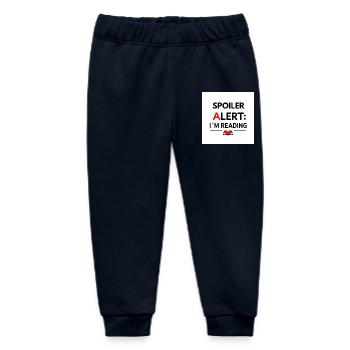 Alerte spoiler : je lis - Pantalon de jogging bébé bio Stanley/Stella - marine - Devant