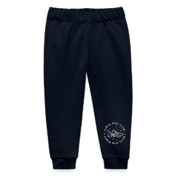 Girls run club running runner - Baby Organic Sweatpants by Stanley/Stella - navy - Front