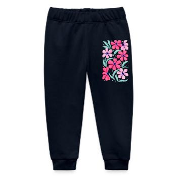 Blumen Dekor in Pink. Personalisierbar - Baby Organic Jogginghose Baby Tumbler von Stanley/Stella - Navy - Vorne