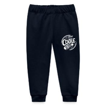 Cool sock - fun motivational design - Baby Organic Sweatpants by Stanley/Stella - navy - Front