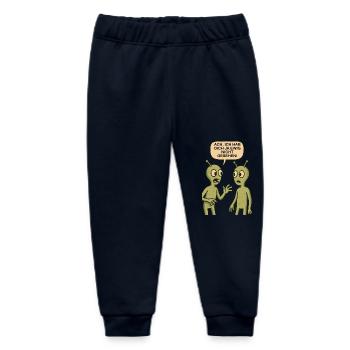 Oh, I haven't seen you in ages (aliens) - Baby Organic Sweatpants by Stanley/Stella - navy - Front