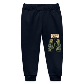 Oh, I haven't seen you for ages (zombies) - Baby Organic Sweatpants by Stanley/Stella - navy - Front