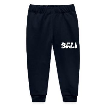 Bali Palm Trees - Baby Organic Sweatpants by Stanley/Stella - navy - Front