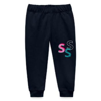 S Initial - Baby Organic Sweatpants by Stanley/Stella - navy - Front