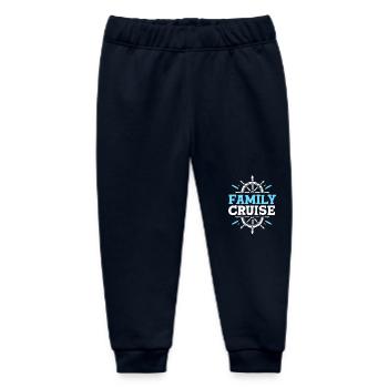Cruise Ship Cruise Family - Baby Organic Sweatpants by Stanley/Stella - navy - Front