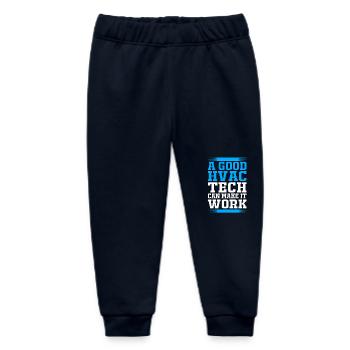 Air Conditioning Technician Technician Refrigeration Technician Heating - Baby Organic Sweatpants by Stanley/Stella - navy - Front