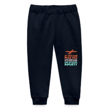 Modellflug Modellflugzeug - Baby Organic Jogginghose Baby Tumbler von Stanley/Stella - Navy - Vorne