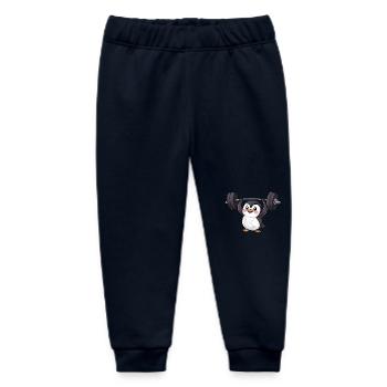 Penguin Haltère Workout Fort - Pantalon de jogging bébé bio Stanley/Stella - marine - Devant