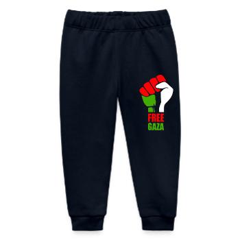 Save gaza - Baby Organic Sweatpants by Stanley/Stella - navy - Front