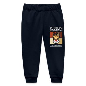 Rudolph - Baby Organic Jogginghose Baby Tumbler von Stanley/Stella - Navy - Vorne