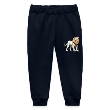 Löwe Tier - Baby Organic Jogginghose Baby Tumbler von Stanley/Stella - Navy - Vorne