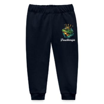 Froschkönigin Krone Partnerin Fasching Karneval - Baby Organic Jogginghose Baby Tumbler von Stanley/Stella - Navy - Vorne