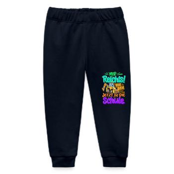 Einschulung Bagger Schulkind - Baby Organic Jogginghose Baby Tumbler von Stanley/Stella - Navy - Vorne