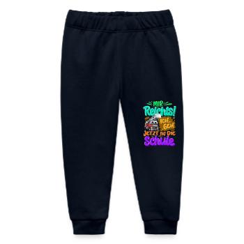 Einschulung Feuerwehr - Baby Organic Jogginghose Baby Tumbler von Stanley/Stella - Navy - Vorne