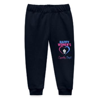 Happy Women's Equality Day - Baby Organic Sweatpants by Stanley/Stella - navy - Front