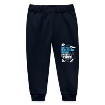 Mathematician Math Solve Your Own Problem - Baby Organic Sweatpants by Stanley/Stella - navy - Front