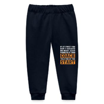 Bodybuilder Deadlift Gym Fitness Workout Hantel - Baby Organic Jogginghose Baby Tumbler von Stanley/Stella - Navy - Vorne