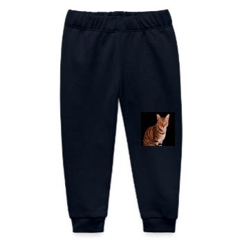 Katze Katze süßes Kätzchen - Baby Organic Jogginghose Baby Tumbler von Stanley/Stella - Navy - Vorne