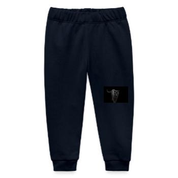 black cat kitten cat - Baby Organic Sweatpants by Stanley/Stella - navy - Front