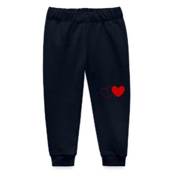 Coeur Saint-Valentin - Pantalon de jogging bébé bio Stanley/Stella - marine - Devant