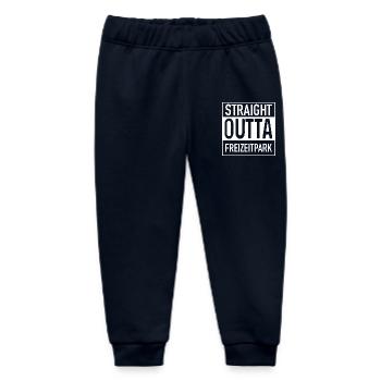 Straight OUTTA Amusement Park - Baby Organic Sweatpants by Stanley/Stella - navy - Front