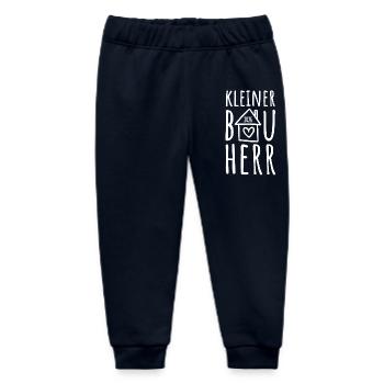 Kleiner Bauherr 2026 - Baby Organic Jogginghose Baby Tumbler von Stanley/Stella - Navy - Vorne