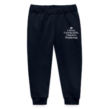 Classic Cartography Timeless Wandering Compass - Baby Organic Sweatpants by Stanley/Stella - navy - Front