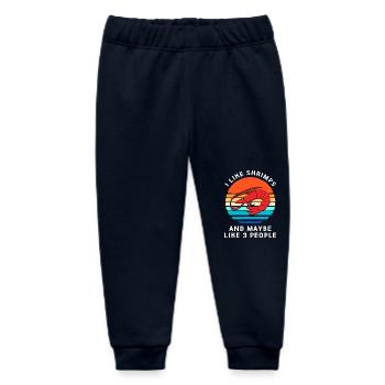 Krabbe Languste Meeresfrüchte Shrimp - Baby Organic Jogginghose Baby Tumbler von Stanley/Stella - Navy - Vorne
