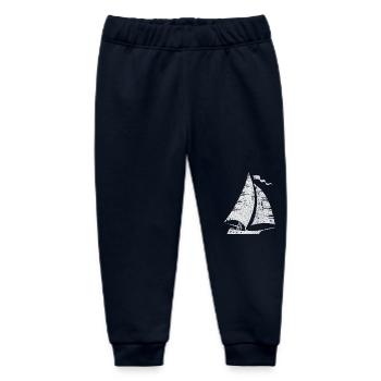 Segelboot Segeln Segler - Baby Organic Jogginghose Baby Tumbler von Stanley/Stella - Navy - Vorne