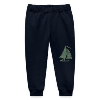 Segelboot Segeln Segler - Baby Organic Jogginghose Baby Tumbler von Stanley/Stella - Navy - Vorne