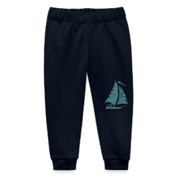 Segelboot Segeln Segler - Baby Organic Jogginghose Baby Tumbler von Stanley/Stella - Navy - Vorne